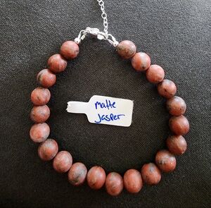 Matte Jasper Beaded Bracelet